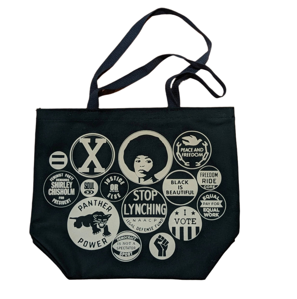All Very Goods, Power Button Black Tote Bag