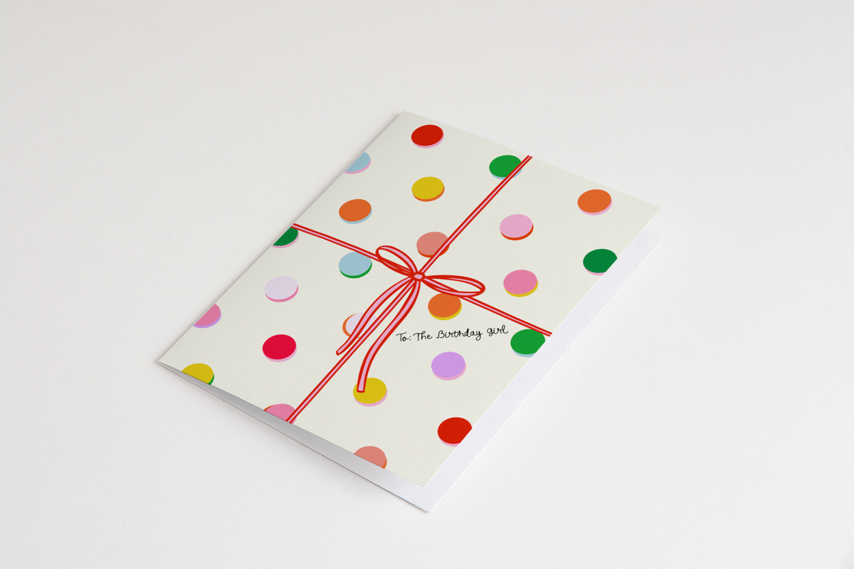 Bon Femmes, Birthday Girl Polka Dot Card
