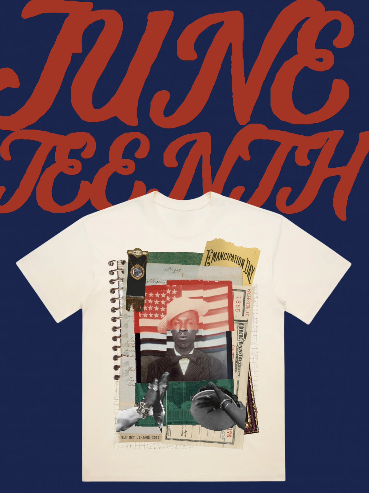 BLK MKT Vintage 2026 Juneteenth Tee