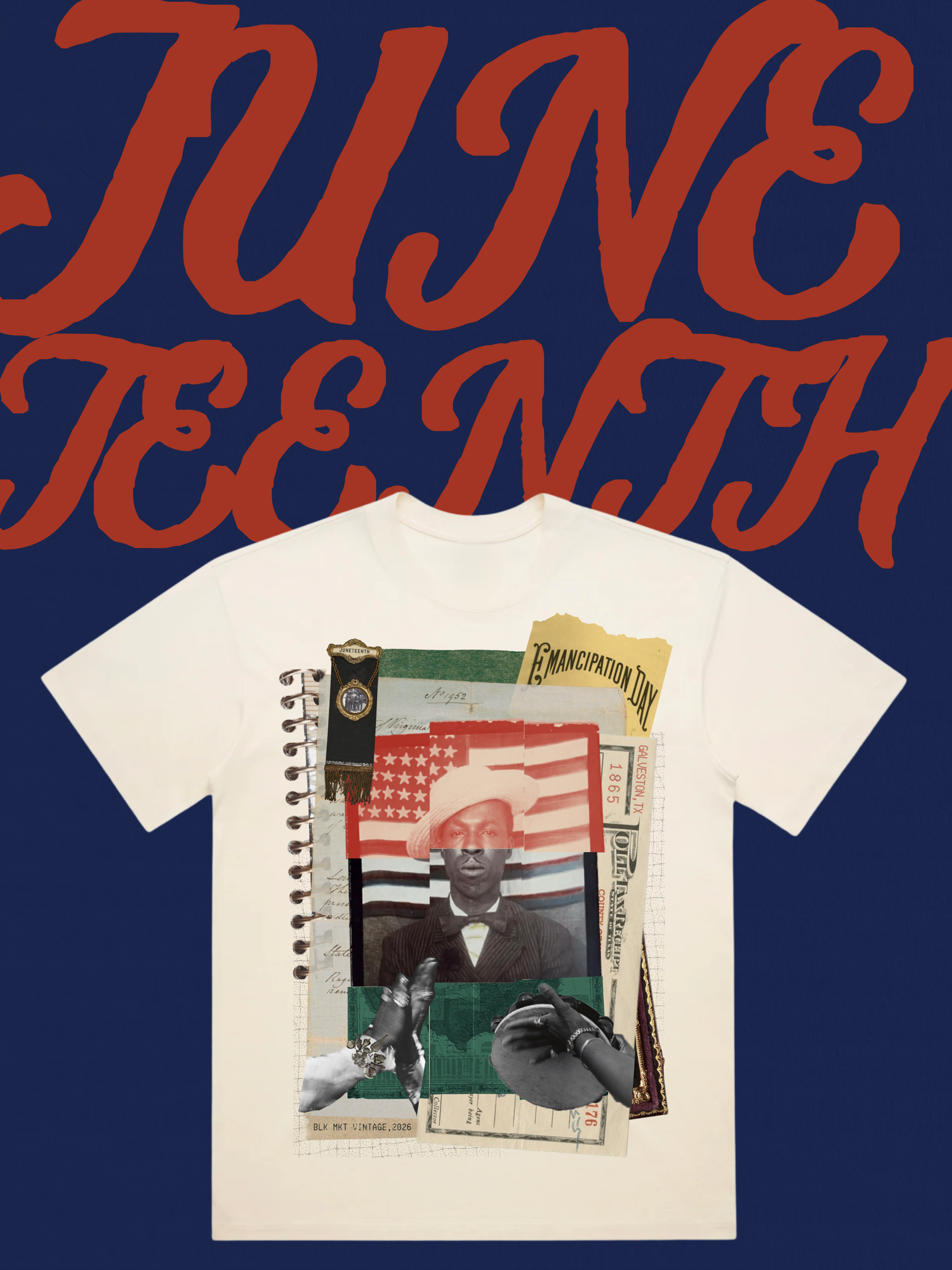 BLK MKT Vintage 2026 Juneteenth Tee