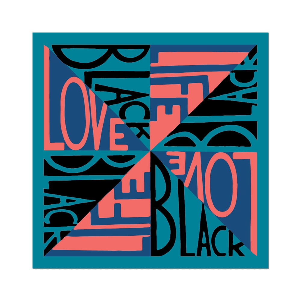 Faith Ringgold Black Light Series #6: Love Black Life Sticker