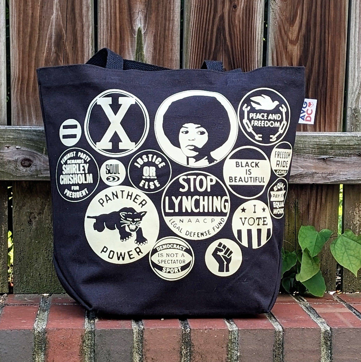 All Very Goods, Power Button Black Tote Bag