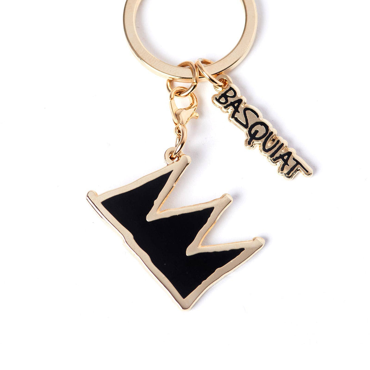 Jean-Michel Basquait, Black and Gold Crown Keyclip