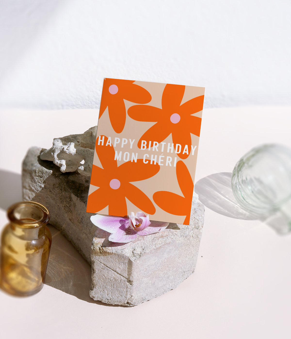 Bon Femmes, Mon Cheri Birthday Card