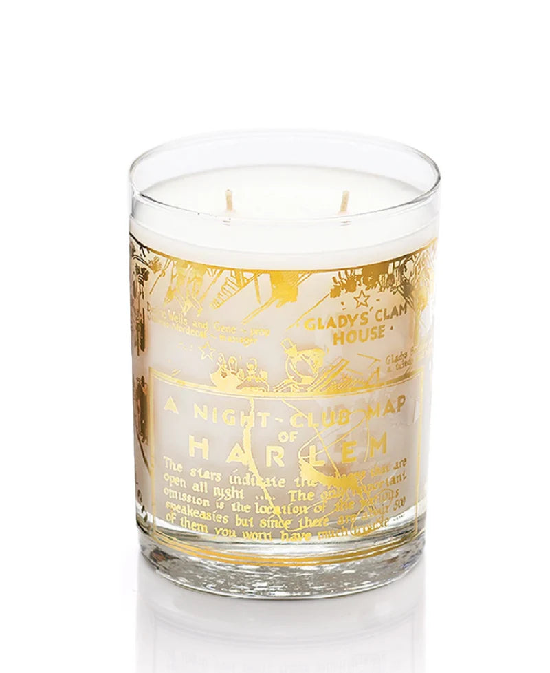 Harlem Candle Co., 22k Gold Nightclub Map of Harlem &quot;Savoy&quot; Luxury Candle