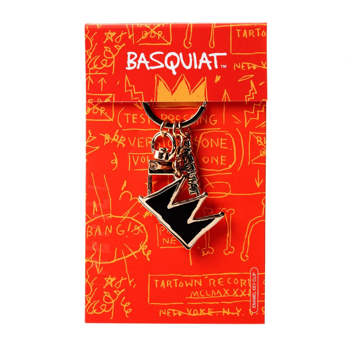 Jean-Michel Basquait, Black and Gold Crown Keyclip