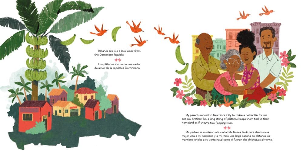 Plátanos Go with Everything/Los plátanos van con todo: A Cheerful Picture Book About Dominican Food, Family, and Love