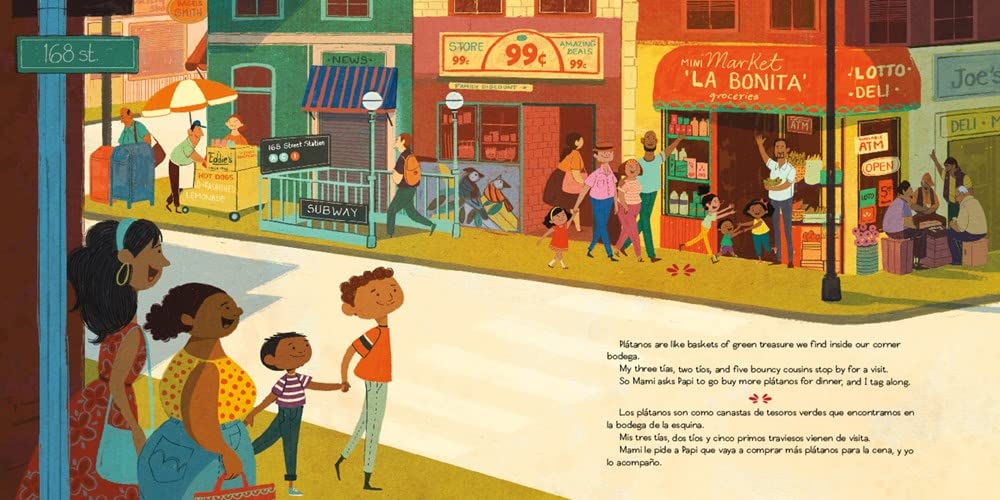 Plátanos Go with Everything/Los plátanos van con todo: A Cheerful Picture Book About Dominican Food, Family, and Love