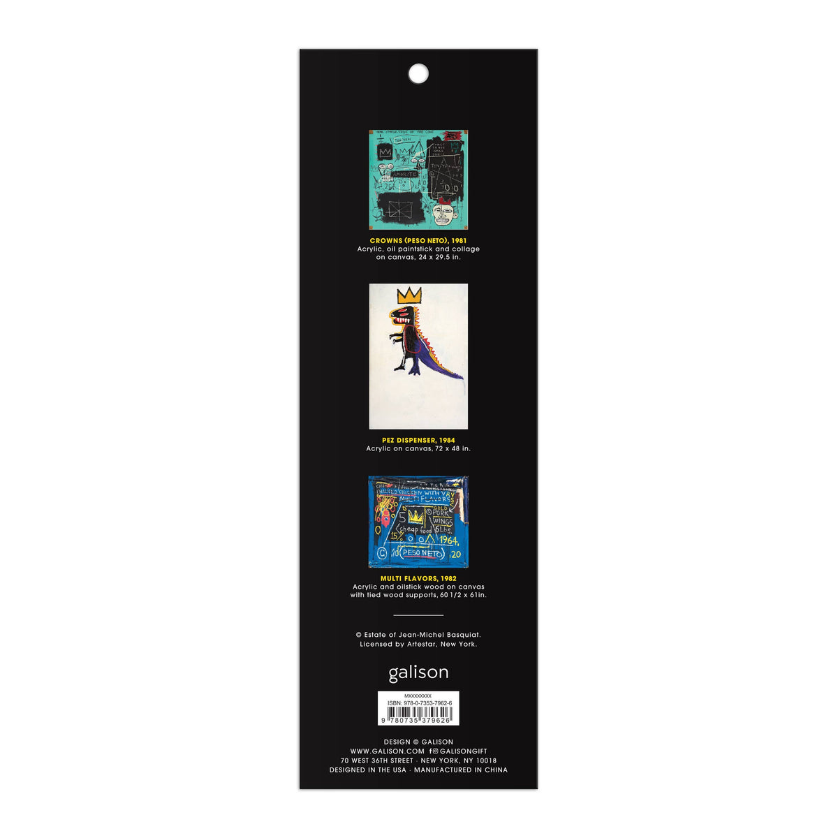 Jean-Michel Basquiat Magentic Bookmarks