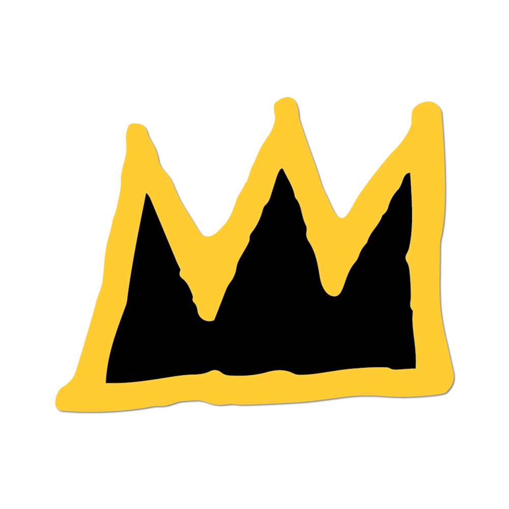 Crown By Basquiat Sticker