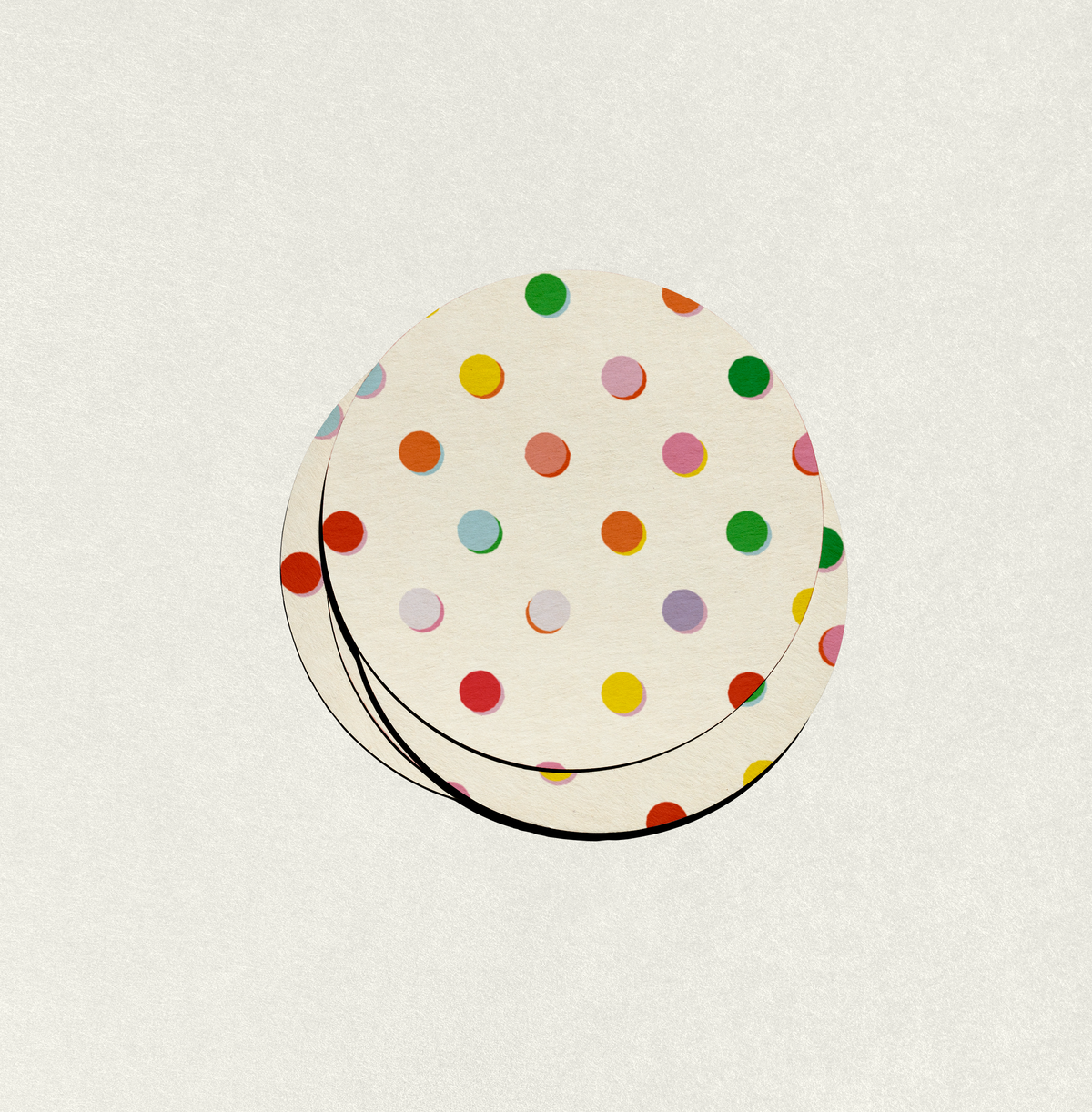 Polka Dot Coaster Set