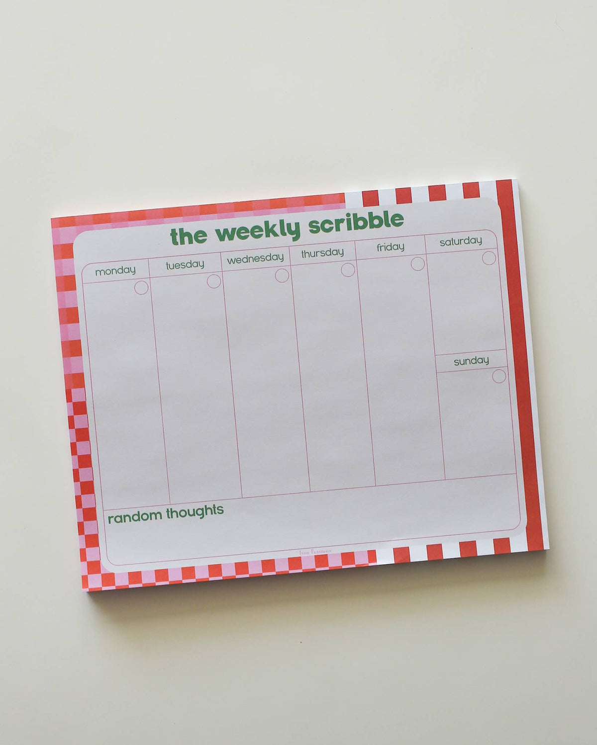 The Weekly Scribble Planner Pad