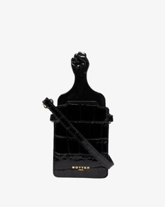 BOTTER, Black Afro Comb with Leather Bag - STUDIO STORE