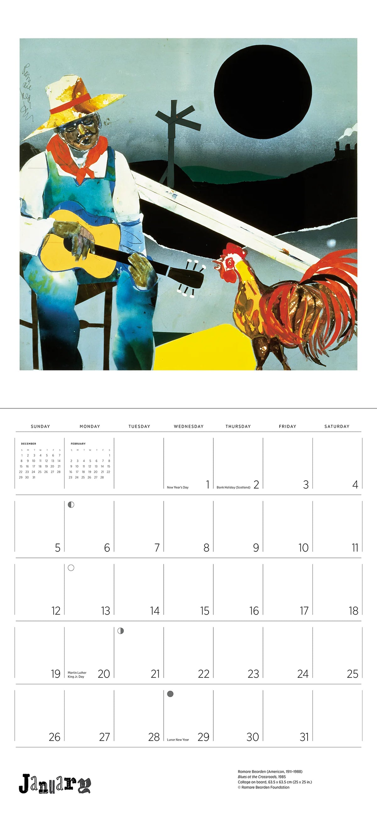 Romare Bearden 2025 Wall Calendar