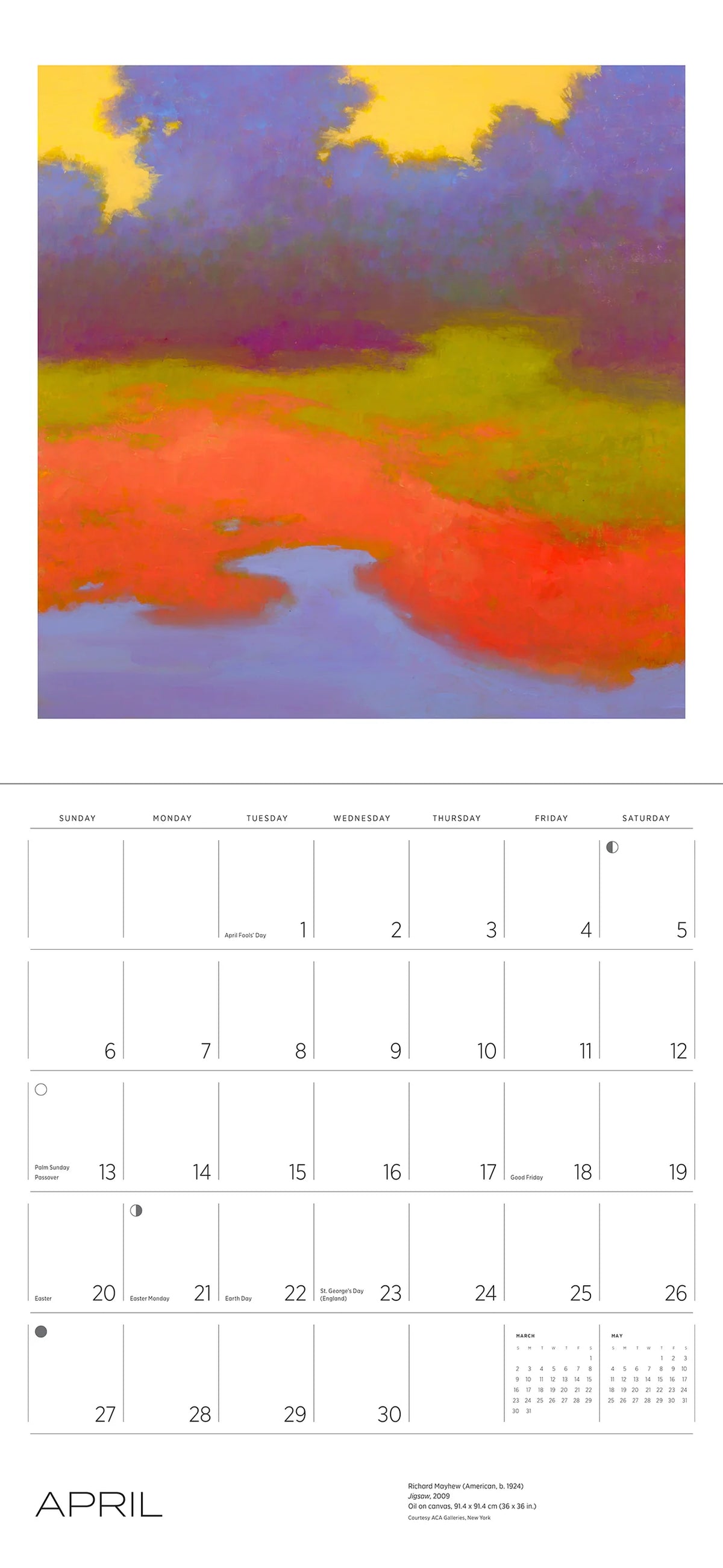 Richard Mayhew 2025 Wall Calendar