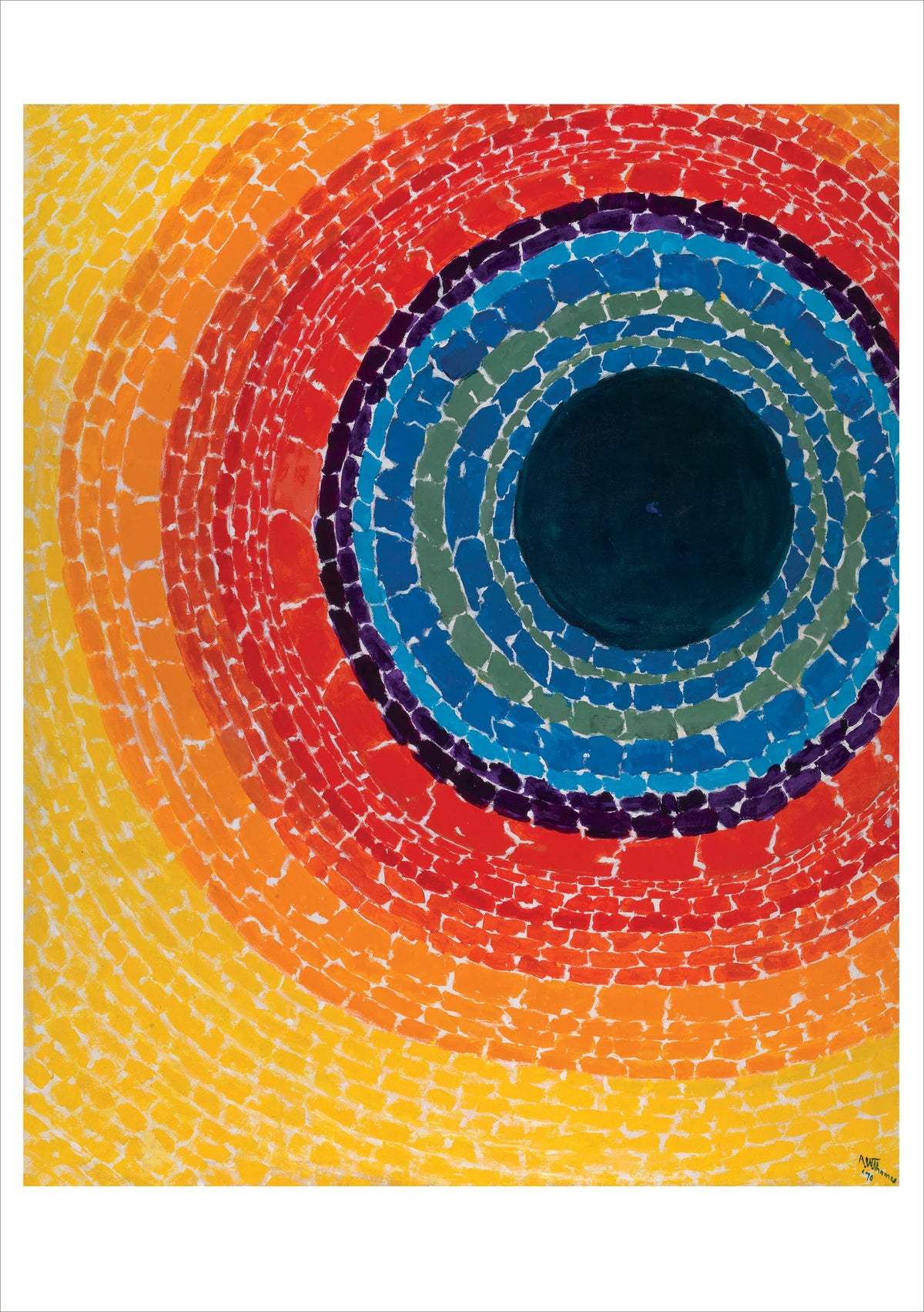 Alma Thomas, The Eclipse Birthday Card
