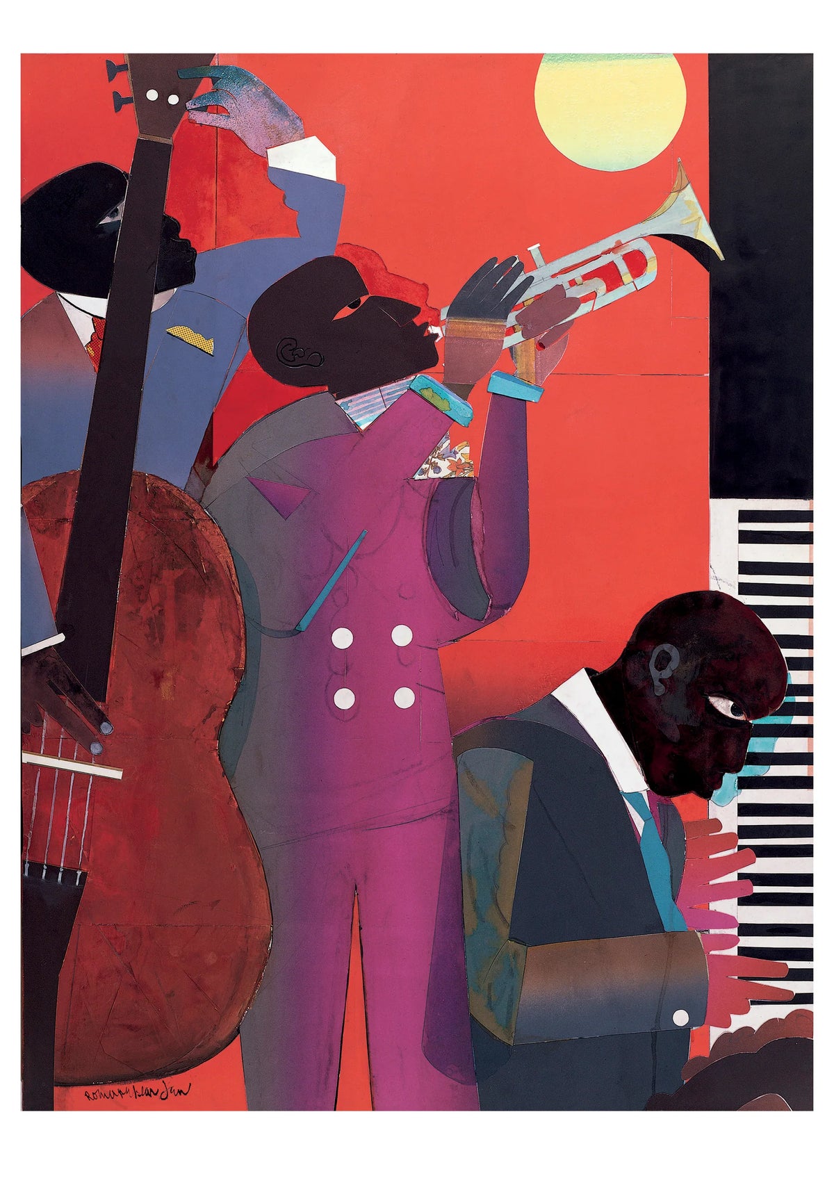 Romare Bearden, Up at Minton's Birthday Card
