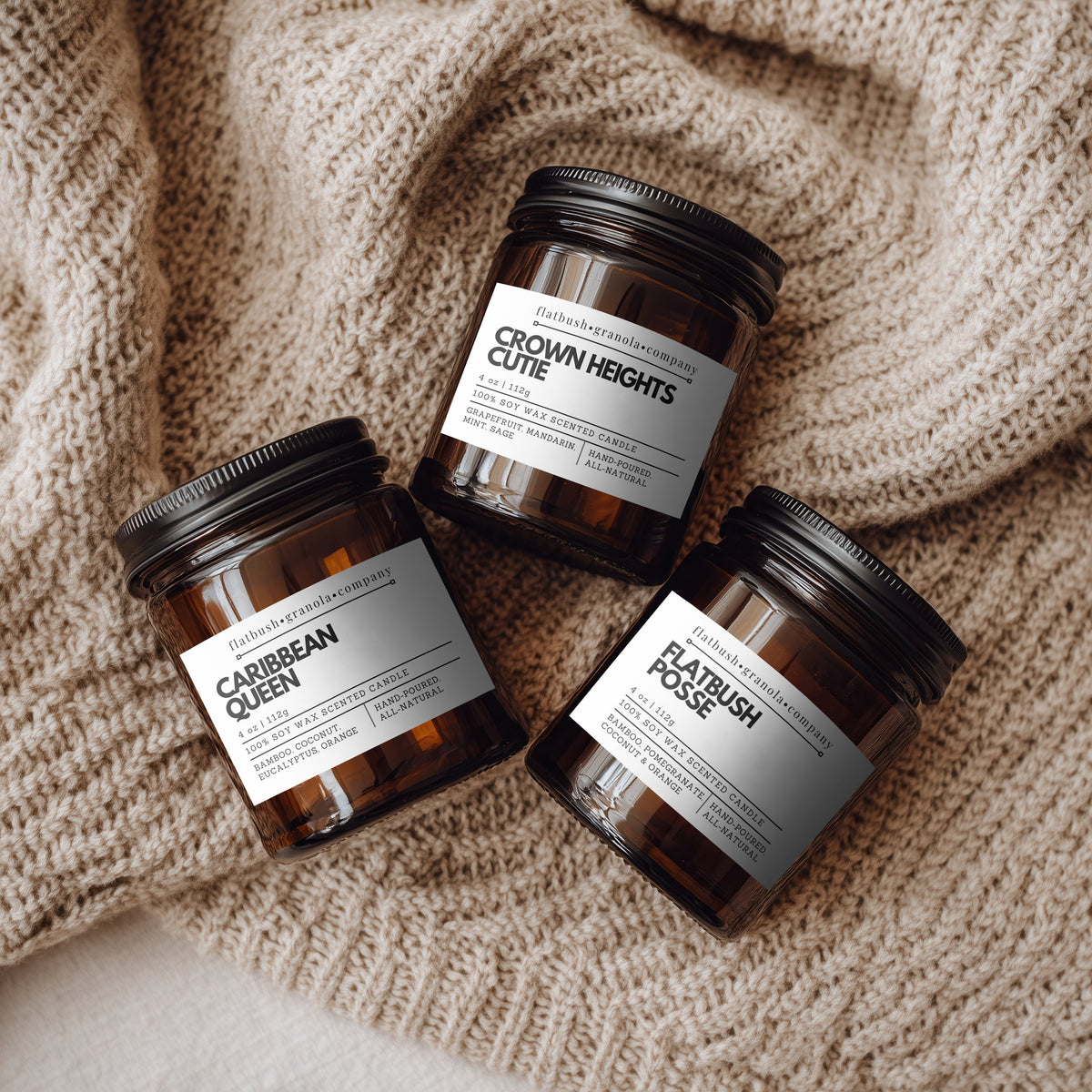 Flatbush Granola Company, West Indian Candle Set