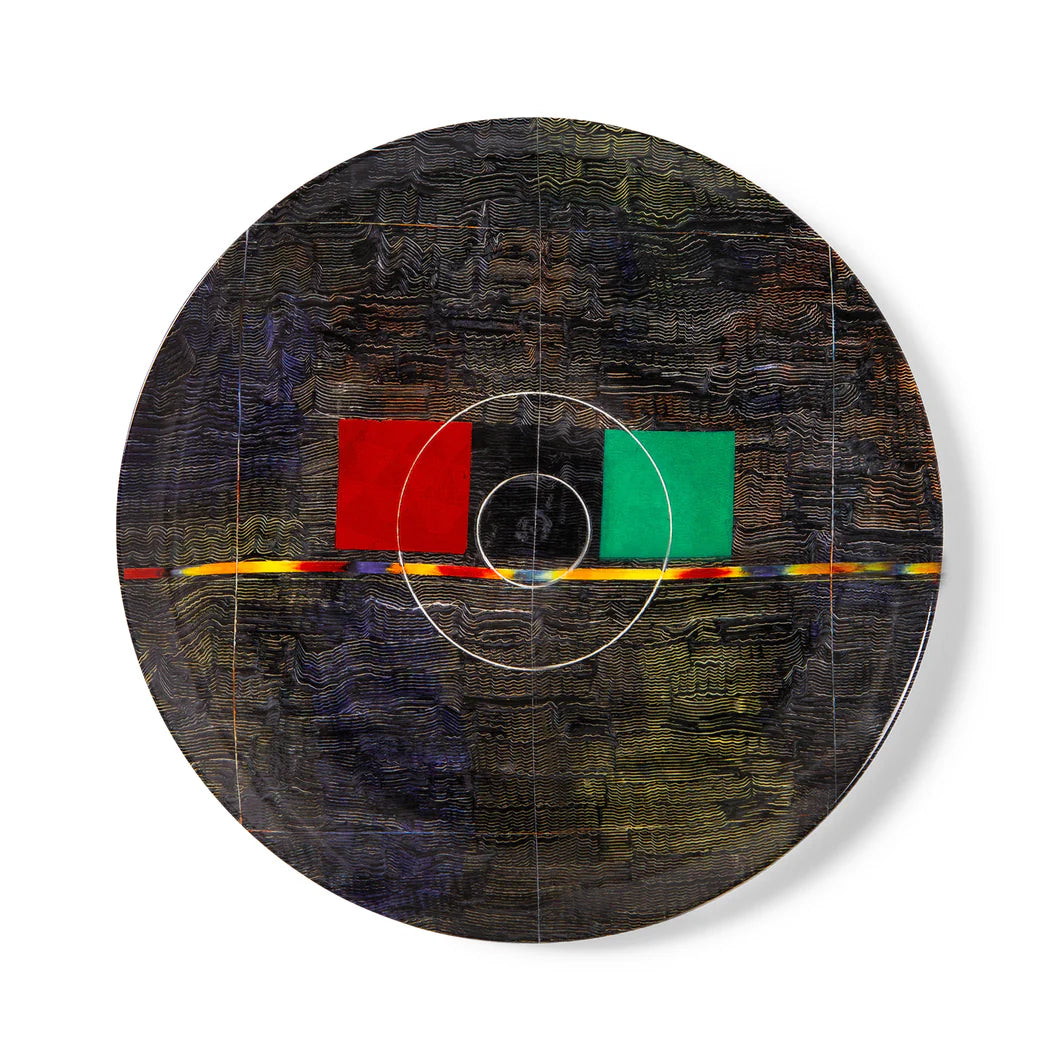 Jack Whitten Red, Black, Green Plate