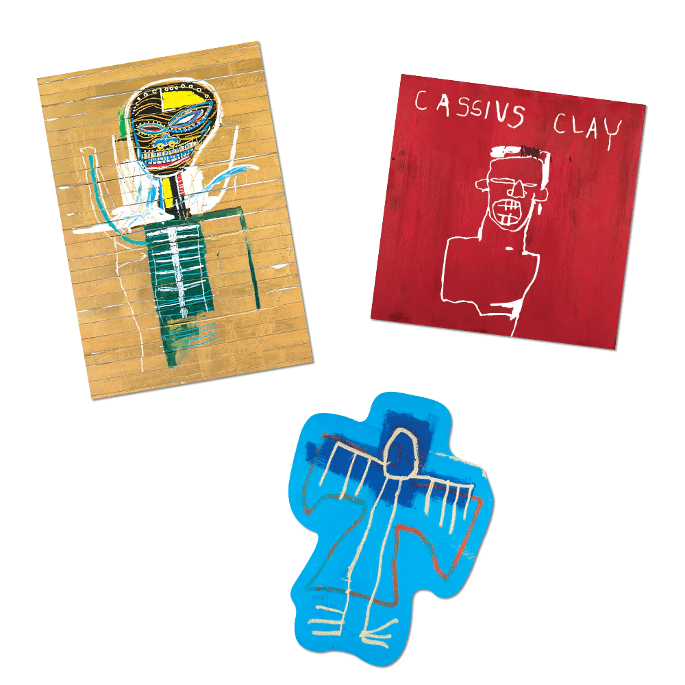 Basquiat's Heroes Sticker Set