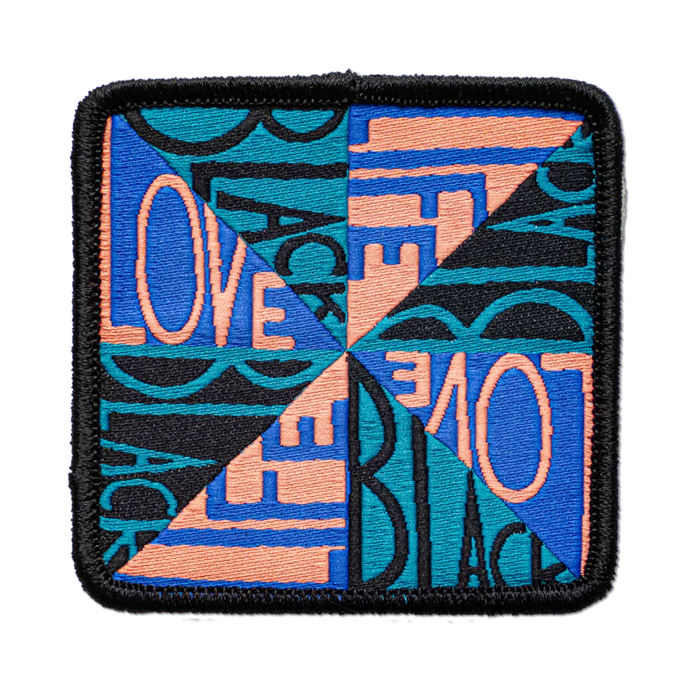 Faith Ringgold Black Light Series #6: Love Black Life Iron on Patch