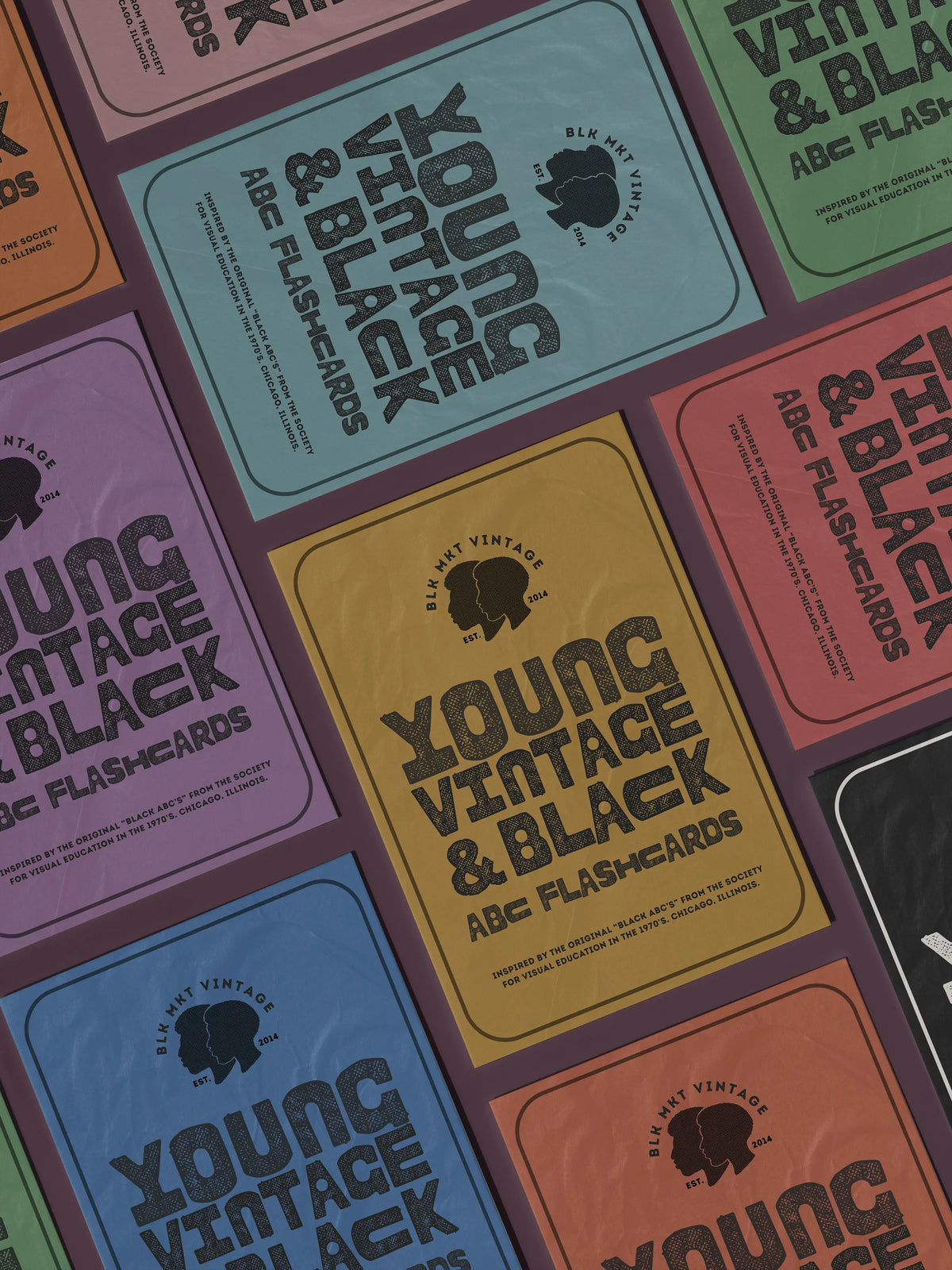 Young, Vintage & Black Flashcard (Full Set of 26)