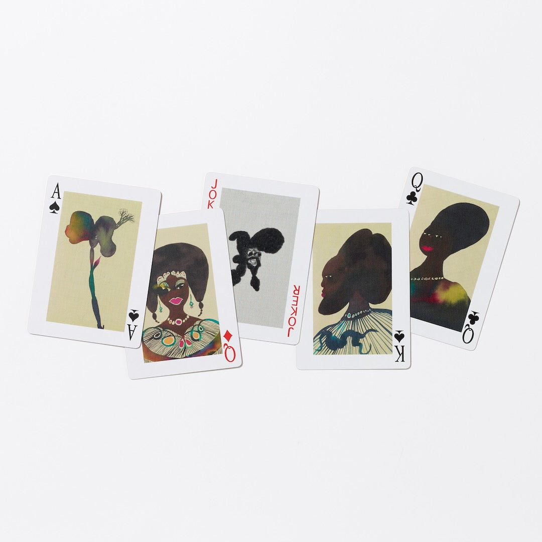 Chris Ofili, Afro Muses Playing Cards