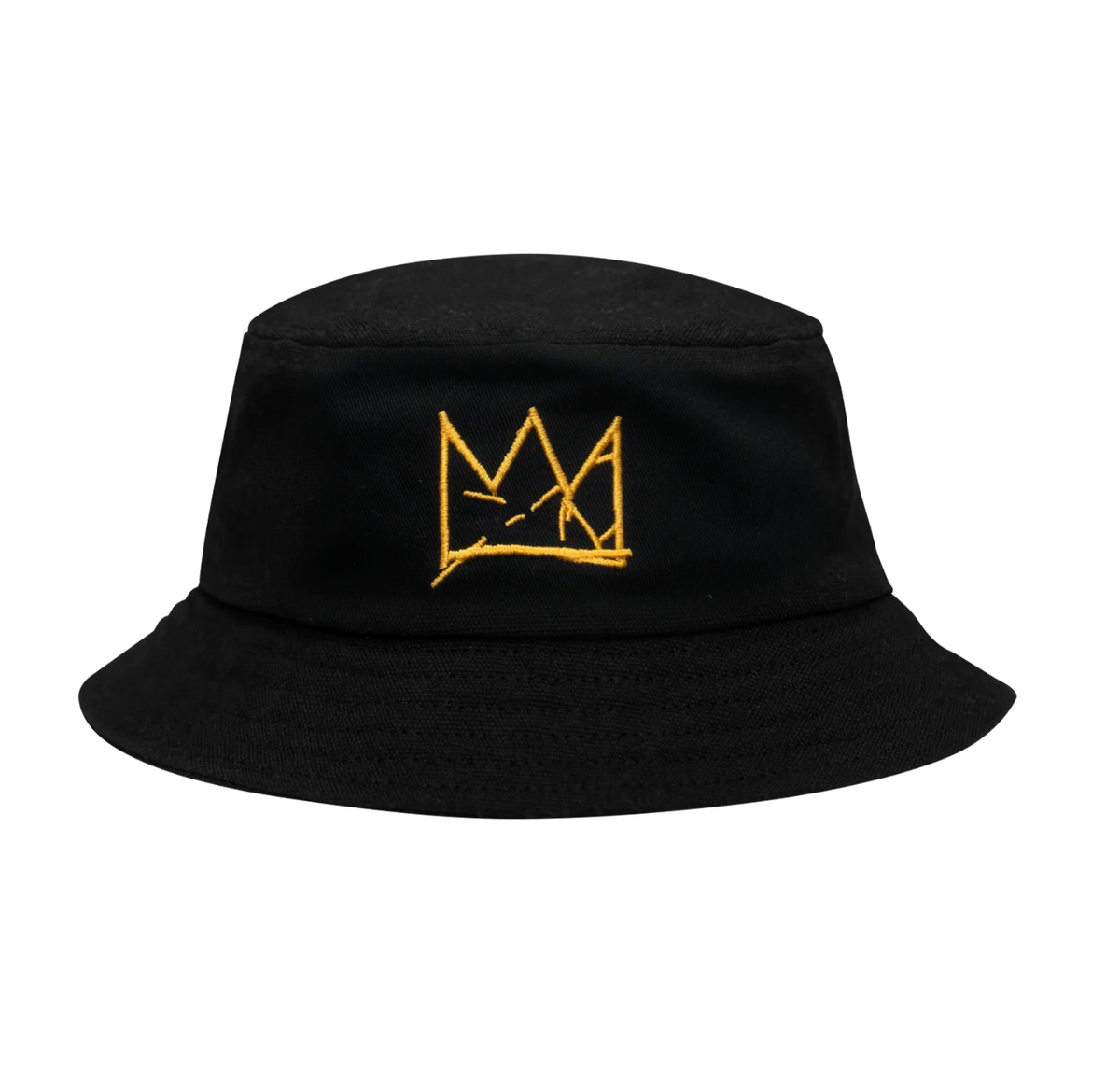 Basquiat "Crown" Embroidered Bucket Hat