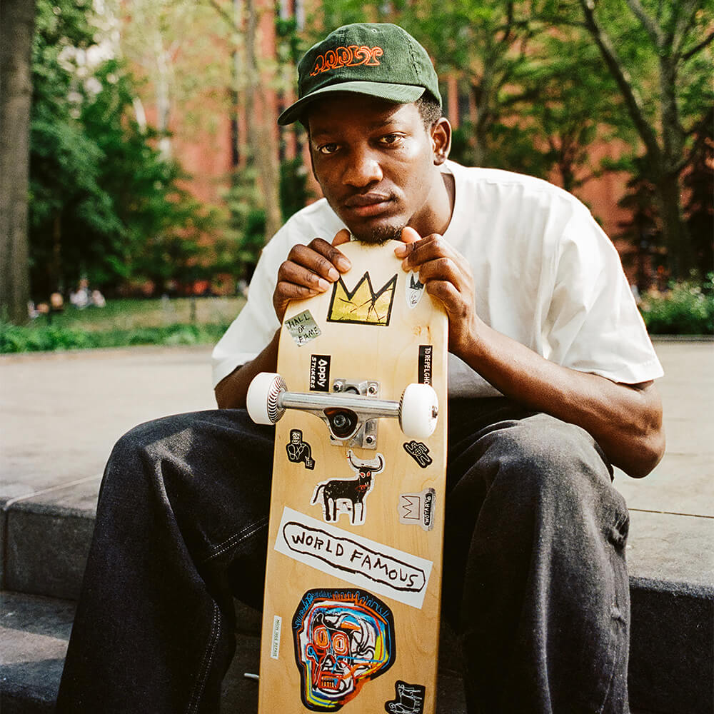 Jean-Michel Basquiat Gold Crown Sticker