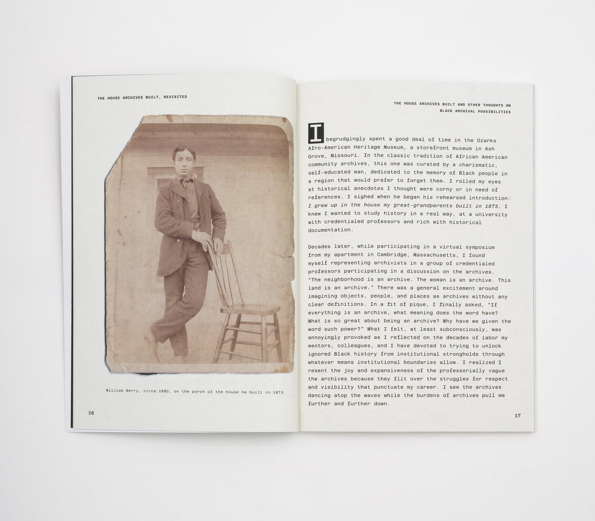 The House Archives Built and Other Thoughts on Black Archival Possibilities