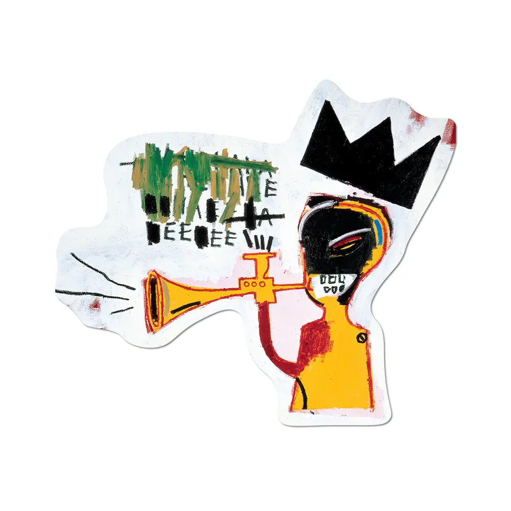 Jean-Michel Basquiat Trumpet Sticker - STUDIO STORE