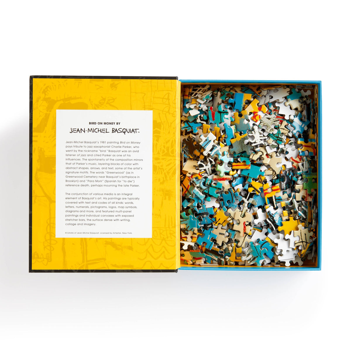 Jean-Michel Basquiat Bird on Money 500 Piece Book Puzzle