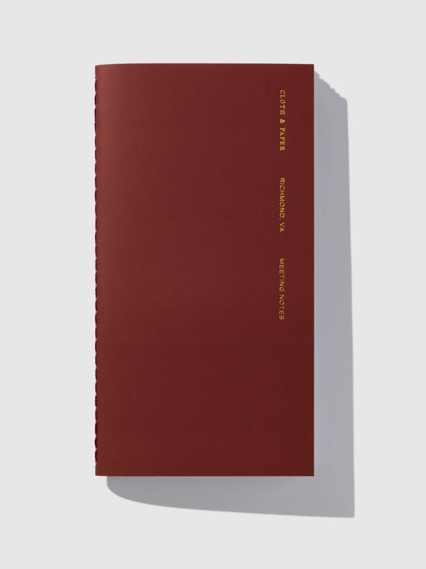 Cloth & Paper, Notebook in Bordeaux - STUDIO STORE