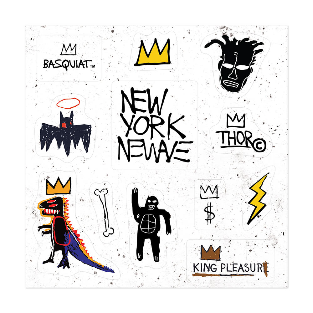 Jean-Michel Basquiat Icons Sticker Sheet