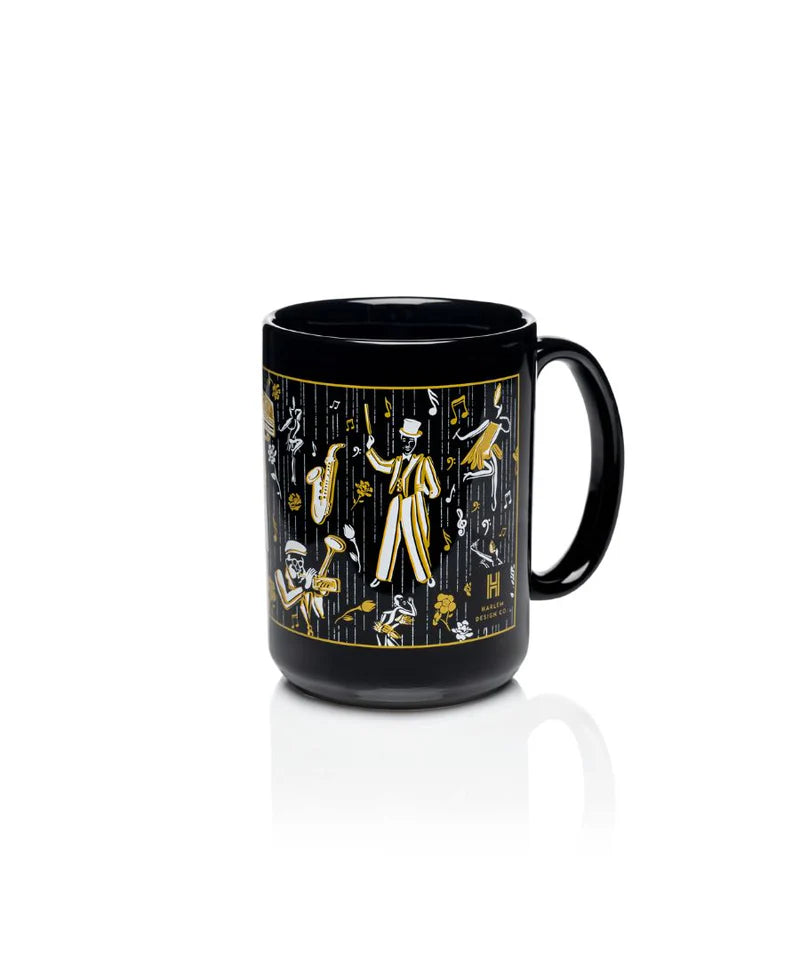 Harlem Renaissance Black & Gold Mug