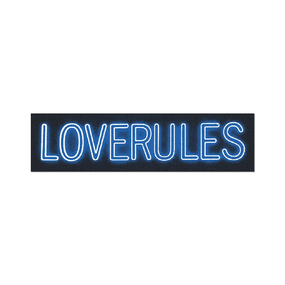 Hank Willis Thomas LOVERULES Sticker