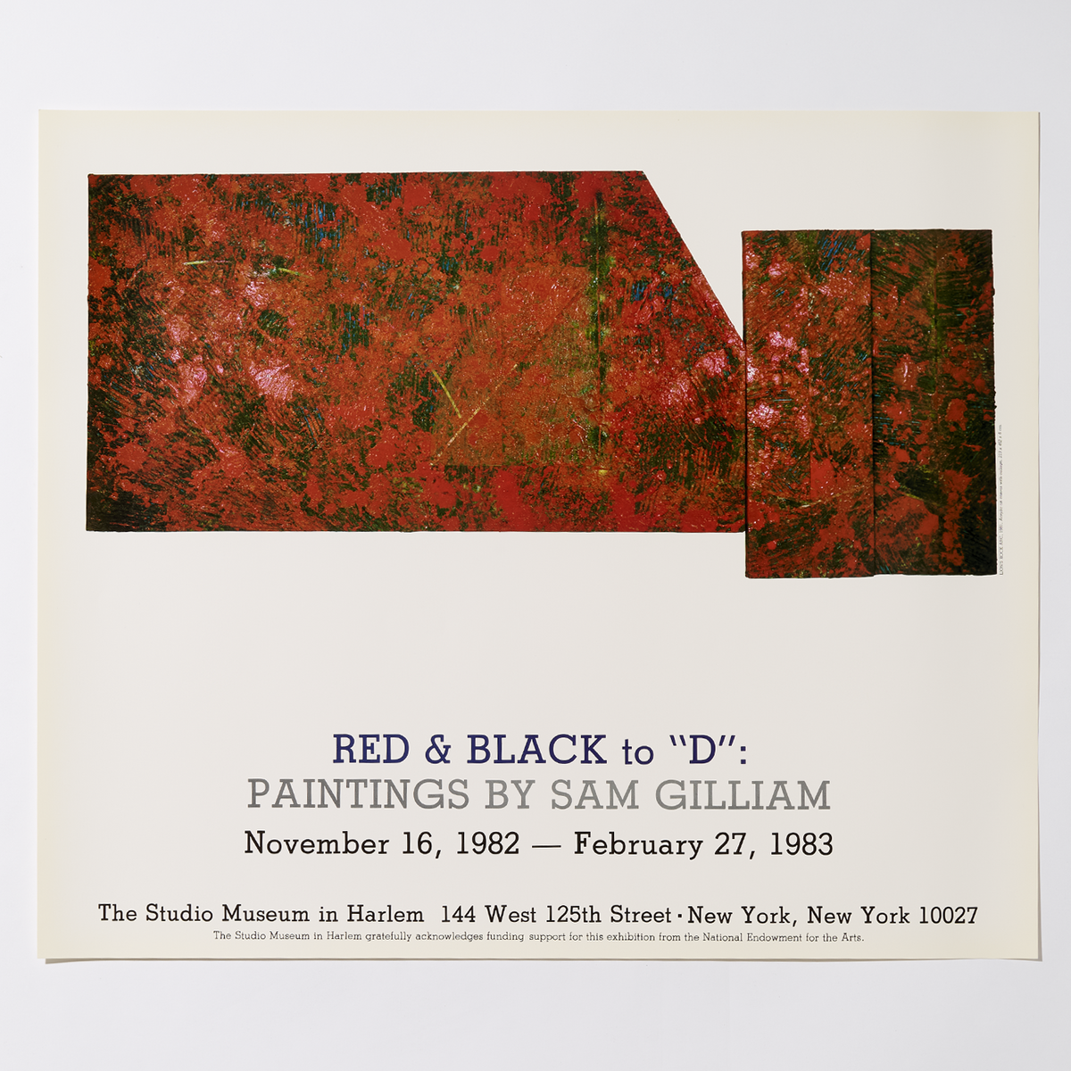 Red and Black to &quot;D&quot;: Paintings by Sam Gilliam Poster