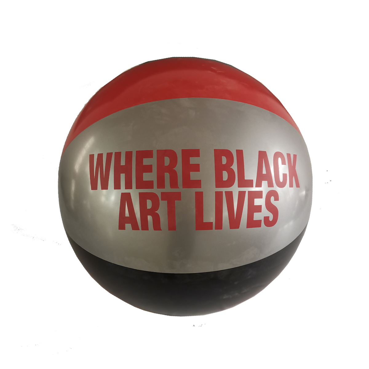 Where Black Art Lives Beach Ball